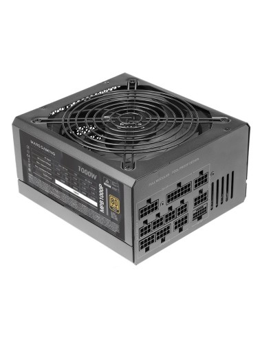 Fuente De Alimentacion Mars Gaming 1000w Modular Atx 3.0  80+ Gold Pfc Activo, Vent. 14x14cm,