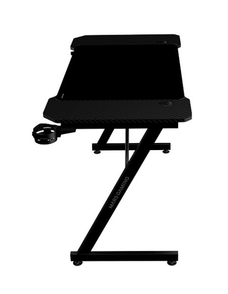 Mesa Mars Gaming Mgd X120 Chasis De Acero Tablero Negro 120x60 Diseño Fibra De Carbono Alf. Xxl