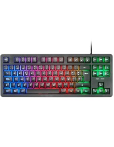 Teclado H-mech Gaming Mars Gaming Mk023 Portugues Color Negro Tamaño Compacto Tkl Iluminacion Rgb