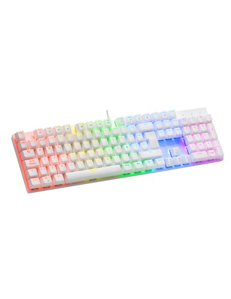 Teclado Mecanico Mars Gaming Mk422 Italiano White Switch Azul Pr De 100hz Anti-ghosting Avanzado Iluminacion Rgb