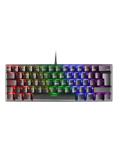Teclado Mecanico Ultra Compacto Mars Gaming Mk60 Italiano Black Switch Marron Pr De 100hz Anti-ghosting Avanzado Iluminacion