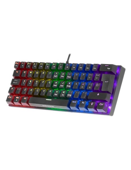 Teclado Mecanico Ultra Compacto Mars Gaming Mk60 Italiano Black Switch Marron Pr De 100hz Anti-ghosting Avanzado Iluminacion