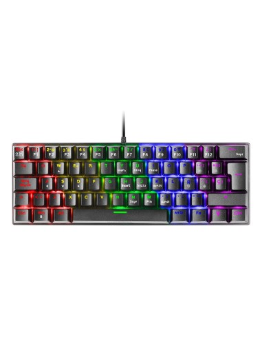 Teclado Mecanico Ultra Compacto Mars Gaming Mk60r Italiano Black Switch Rojo Pr De 100hz Anti-ghosting Avanzado Iluminacion R