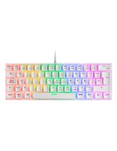 Teclado Mecanico Ultra Compacto Mars Gaming Mk60br Italiano White Switch Marron Pr De 100hz Anti-ghosting Avanzado Iluminacio