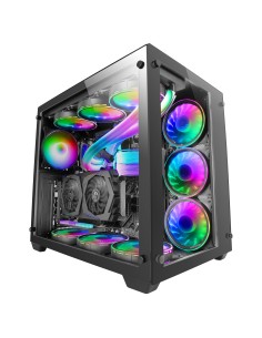 Mars Gaming PCV3 Premium XXL E-ATX Cristal Templado Negra
