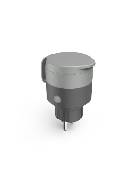 Enchufe exterior hama 10a 2300w gris