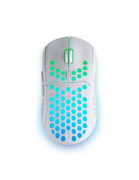 Mars Gaming MMW3W Inalámbrico 3200DPI Blanco RGB