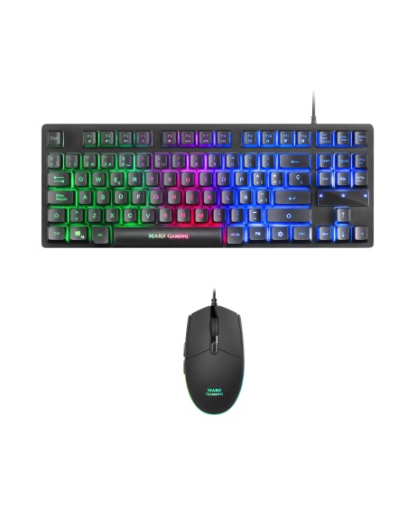 Mars Gaming MCPTKLES Membrana Negro RGB
