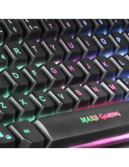 Mars Gaming MCPTKLES Membrana Negro RGB