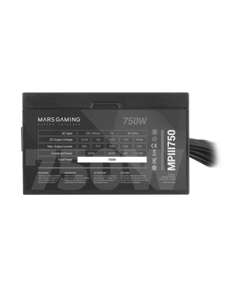 Mars Gaming MPIII750 750W ATX Negra