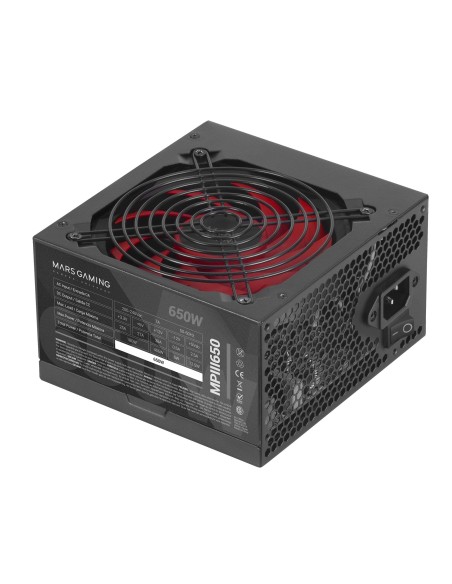 MARS GAMING Fuente Alimentacion MPIII 650W,Silent