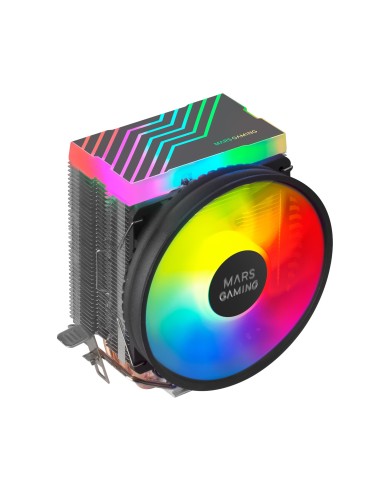 Disipador Mars Gaming MCPU33 CPU Dual FRGB 3 Heatpipes HCT TDP 140W, 11cm