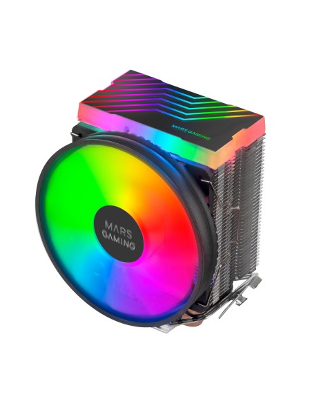 Disipador Mars Gaming MCPU33 CPU Dual FRGB 3 Heatpipes HCT TDP 140W, 11cm