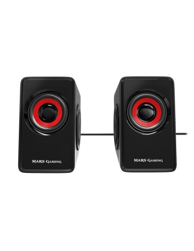 Mars Gaming MS1 altavoz Negro, Rojo Alámbrico 10 W
