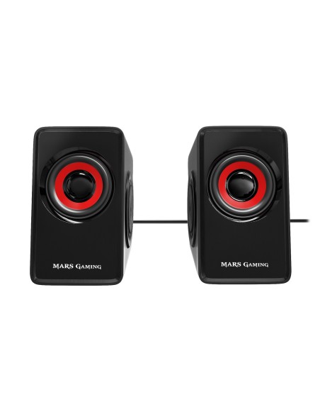 Mars Gaming MS1 altavoz Negro, Rojo Alámbrico 10 W