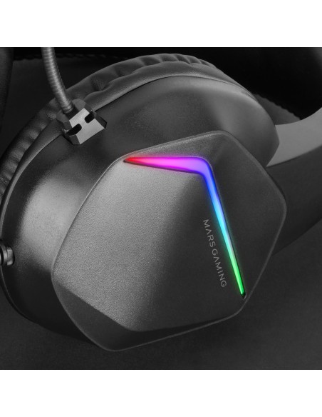 Auriculares Mars Gaming MH122 negros para PS4 y PS5