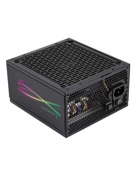 Fuente De Alimentacion Atx Modular Aerocool Lux Pro 550w Certificado 80+ Bronze Apfc Vent. 14cm Rgb
