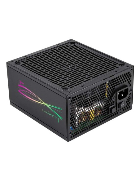 Fuente De Alimentacion Atx3,0 Modular Aerocool Lux Pro 1000w Certificado 80+ Gold Apfc Vent.14cm Rgb