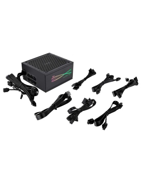 Fuente De Alimentacion Atx Modular Aerocool Lux Pro 850w Certificado 80+ Bronze Apfc Vent.14cm Rgb