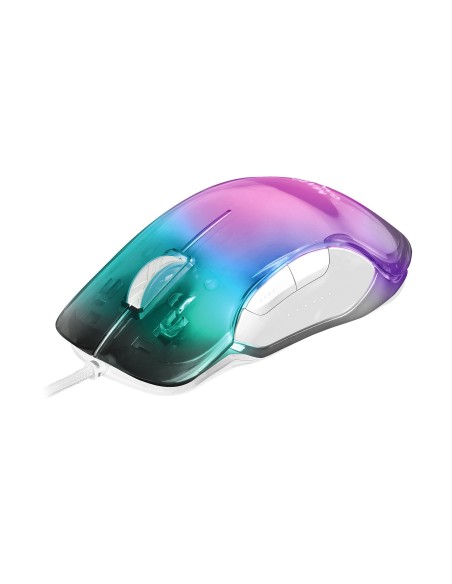 Mars Gaming MMGLOWW RGB 12800DPI Blanco