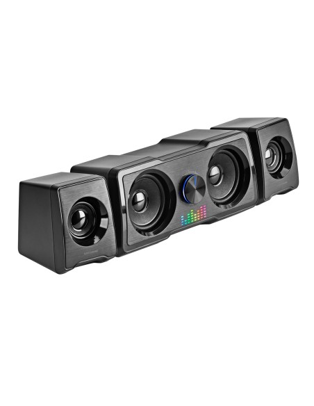 Mars Gaming MS22 Altavoces Compactos Gaming 2.2 RGB Flow Subwoofer + 4 Altavoces Activos Sonido DSP 35W Negro
