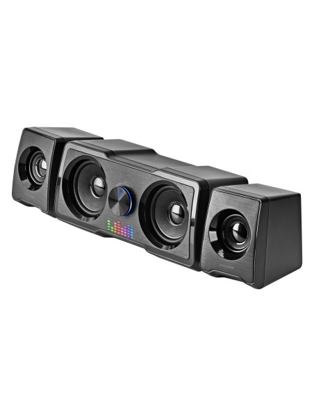 Mars Gaming MS22 Altavoces Compactos Gaming 2.2 RGB Flow Subwoofer + 4 Altavoces Activos Sonido DSP 35W Negro