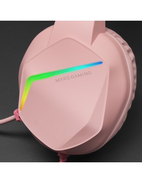 Auriculares Mars Gaming MH122 rosa para PS4 y PS5