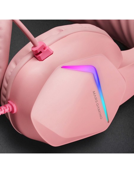 Auriculares Mars Gaming MH122 rosa para PS4 y PS5