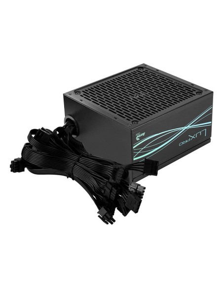 Fuente De Alimentacion Aerocool Lux Pro 750w Certificado 80 Plus Bronze Pfc Activo Vent. 14x14mm