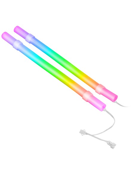 Mars Gaming MCA-WT Tubos ARGB para Refrigeración LÍ­quida 30 LEDs Ultra Brillantes Personalizables ARGB Silicona Eco Soft Compat