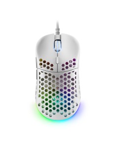 Mars Gaming MM55W 55g 12800DPI Blanco RGB