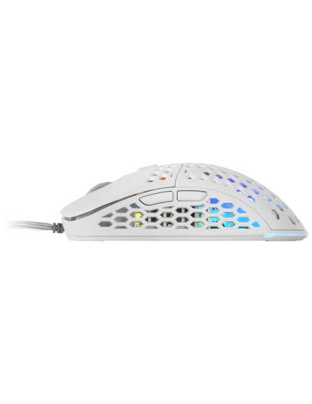 Mars Gaming MM55W 55g 12800DPI Blanco RGB