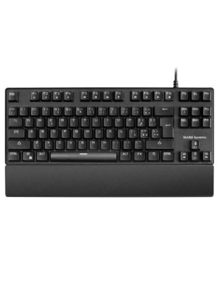 (Km0) TECLADO MECANICO COMPACTO TKL MARS GAMING MKXTKL PORTUGUES CASH30 SWITCH AZUL OU