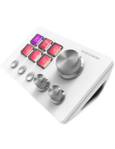 CONTROL DECK SLIM MARS GAMING MSDTWOW 6 TECLAS DE ACCESO DIRECTO LCD 3 BOTONES 3 RUEDAS MULTIFUNCION