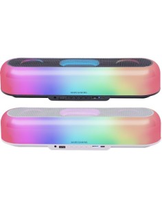 BARRA DE SONIDO BLUETOOTH MARS GAMING MSBORB NEGRO 20W ILUMINACION RGB 360 BT AUX FM TF BAT. 6h