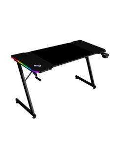 MESA MARS GAMING MGDX140RGB CHASIS ACERO 140x60x75 FIBRA DE CARBONO RGB MANDO GESTION CABLES NEGRO