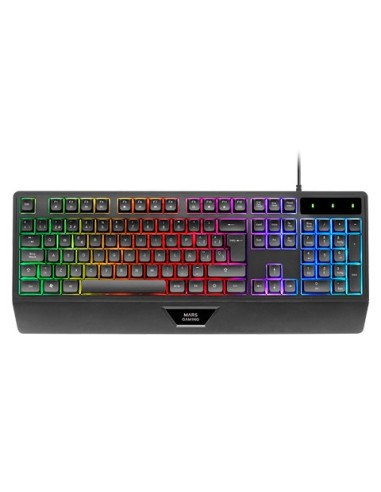 TECLADO MARS GAMING MK124ES H-MECH FRGB RAINBOW COLOR NEGRO