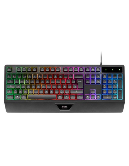 TECLADO MARS GAMING MK124ES H-MECH FRGB RAINBOW COLOR NEGRO