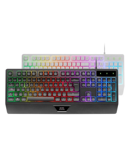 TECLADO MARS GAMING MK124ES H-MECH FRGB RAINBOW COLOR NEGRO