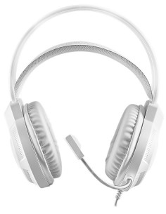 HEADSET MARS GAMING MH124 FRGB JACK 3.5mm ALIMENTACION USB CONTROL VOLUMEN COLOR BLANCO