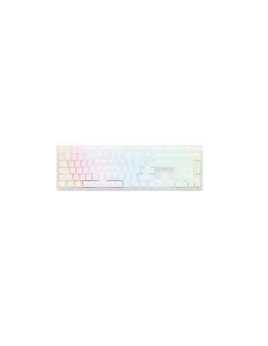 Ducky Zero 6108 100% Pure White RGB Tri-Mode Connect MX2A-Red (ES)