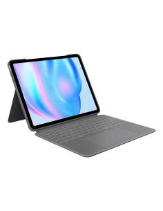 Logitech Combo Touch, Funda con Teclado, iPad Air 13 Pulgadas (M2)(2024) - Teclado retroiluminado extraíble con Soporte abatible