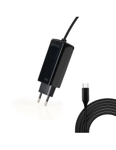 CARGADOR PORTATIL 45W TOOQ GAN USB-C PD CUBICO NEGRO TQLC-USBCGAN65PD-C