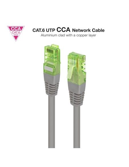 CABLE RED LATIGUILLO CAT.6 UTP AWG26 CCA 30 CM 10.20.1400-L30 NANOCABLE