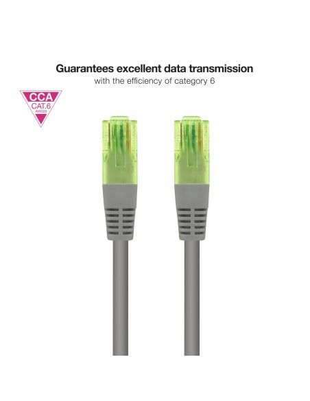 CABLE RED LATIGUILLO CAT.6 UTP AWG26 CCA 30 CM 10.20.1400-L30 NANOCABLE