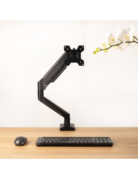 SOPORTE DE MESA MONITOR GIRA INCLIN 1 BRAZO 13-34 NEGRO TOOQ DB1334TNR-B