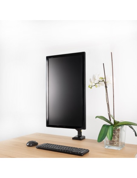 SOPORTE DE MESA MONITOR GIRA INCLIN 1 BRAZO 13-34 NEGRO TOOQ DB1334TNR-B