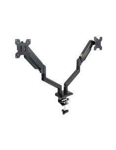 SOPORTE DE MESA MONITOR GIRA INCLIN 2 BRAZOS 13-34 NEGRO TOOQ DB1434TNR-B