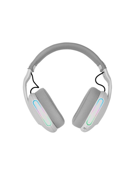 HEADSET BLUETOOTH MARS GAMING MHWPRO 7.1 TECNOLOGIA 3D BT 2.4GHz JACK 3.5mm ARGB BAT 40h BLANCO
