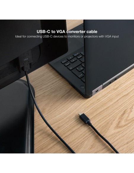 CABLE CONVERSOR USB-C A VGA USB-CM-VGAM 1.8 M 10.15.5202 NANOCABLE